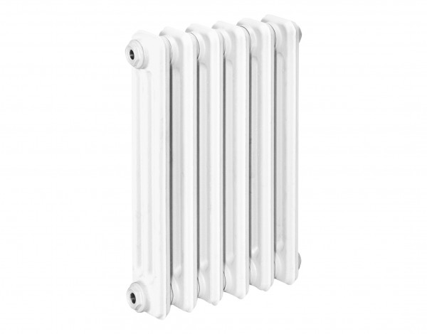 HG-TEC DIN-Gussradiator Berlin RAL 9010 2 Glieder BH 580 NA 500 BL 120 BT 110