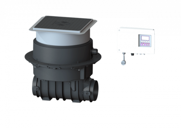 KESSEL Rückstauhebeanlage Ecolift ohne Stutzen, Bodenplatte, schwarz