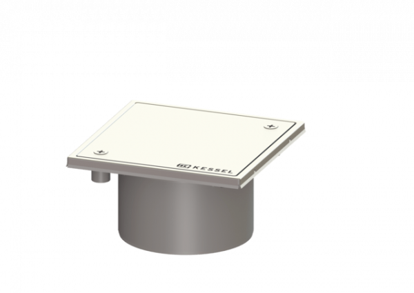 KESSEL Reinigungsverschluss Sys 100, ABS, Abdeck. V2A, verschr., L15