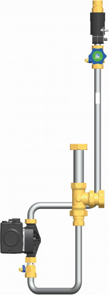 PAW Zirkulationsset FriwaMega GF UPM2 15-75 CIL Rohrsatz, Kolbenventil DN 20