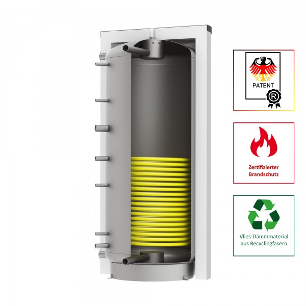 Solarbayer Schichtleit-Pufferspeicher SLS-5000-S, patentiertes SLS-System