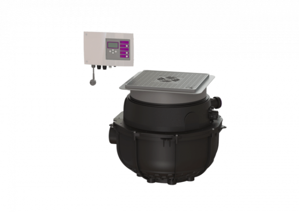 KESSEL Hebeanlage Aqualift S Compact Duo, GTF 1200, Bodenplatte, schwarz