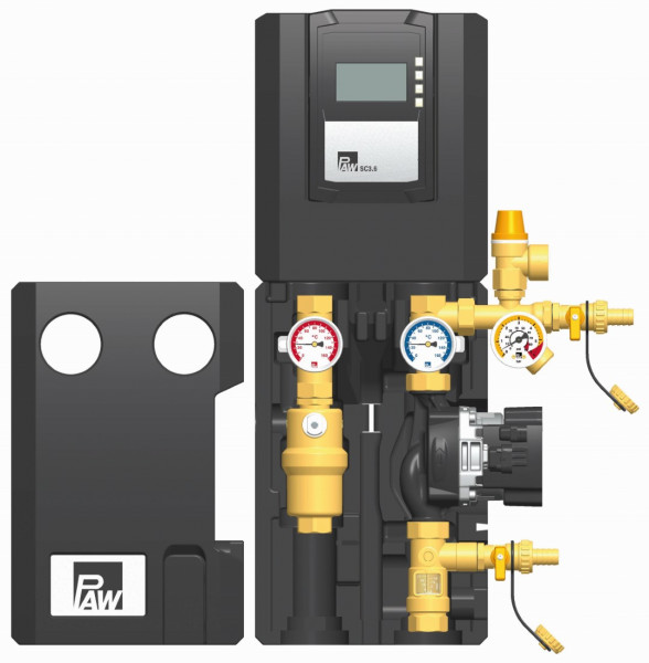 PAW SolarBloC midi Basic 2-Strang, Flow Meter Reglr SC3.6 GF UPM3 Solar 15-145
