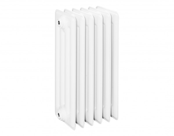 HG-TEC DIN-Stahlradiator RAL 9010 gep. 39 Glieder BH 600 NA 500 BL 1950 BT 220