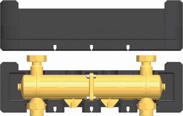 PAW Hydr Weiche DN 25/32 bis 4800 l/h 2" Mutter x 2" AG/11/4" IG EPP ISO