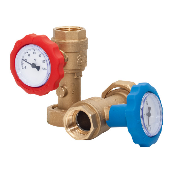 ESBE Pumpengr. Ersatz GSP911 DN25 Kugelhahn- Set m. Thermom. DN25