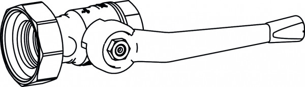 LK Armatur LK 810 Kugelhahn 1 x 11/2 Überwurfmutter