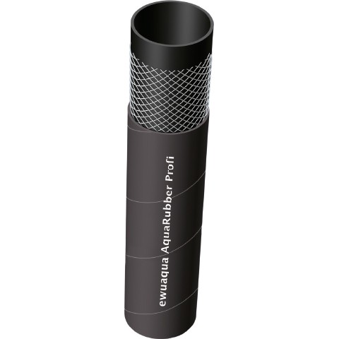 ewuaqua iWater AquaRubber Profi 1", 1 m Wasser- und Reinigungsschlauch