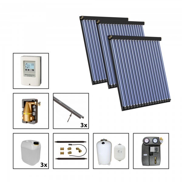 Solarbayer CPC NERO Solarpaket 3 - S Fläche m2: Brutto 9,78 / Apertur 8,49