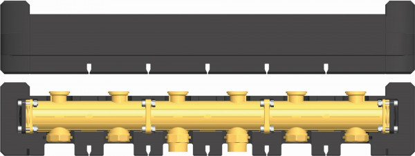 PAW Drucklosverteiler MVW3 DN 25 gebrückt, isoliert