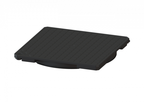 KESSEL Abdeckplatte schwarz, tagwasserdicht, 366x366 mm