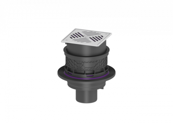 KESSEL Kellerablauf Universale Plus senkrecht, Edst., Rückstauverschluss, WU