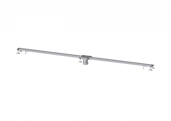 KESSEL Schlitzrinne Ferrofix Klebeflansch H: 15 mm, 17x4000mm, mittig