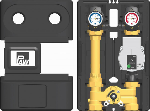 PAW HeatBloC K35 DN 25 3-Temperaturen H-Mischer Wilo Para SC 25/6-43