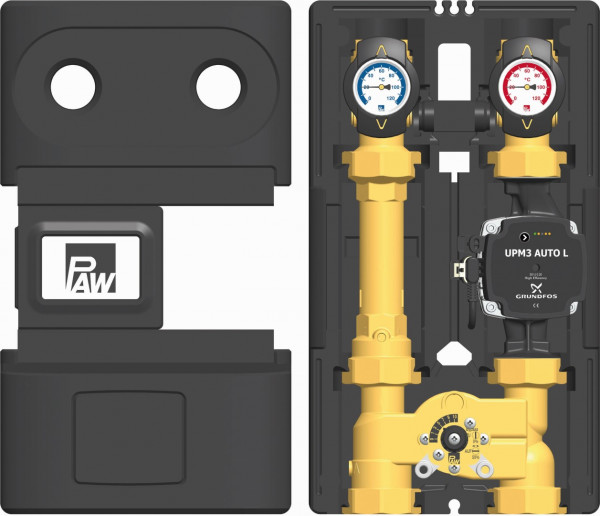 PAW HeatBloC K34 DN 32 3-Wege H-Mischer mit Bypass GF UPM3 Auto L 32-70