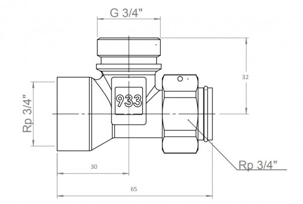 LK Armatur LK 933 Mehrfachanschluss G3/4 x Rp3/4 x