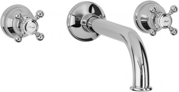 Herzbach Fertigmontage Set Anais WT Brückenbatterie Wandmont. gold