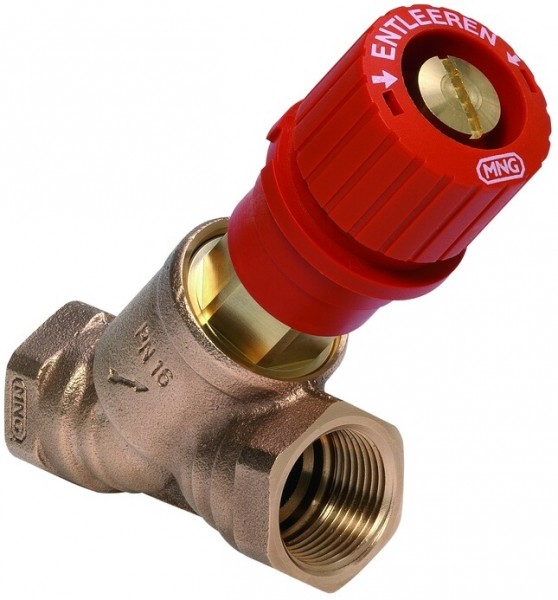 Honeywell Strangabsperrventil Kombi 3+ Muffengewinde, Rotguss DN 25