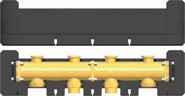 PAW Drucklosverteiler MVW2 DN 25 gebrückt, isoliert