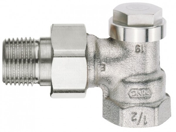Honeywell Rücklaufverschraubung Verafix regelbar, Rotguss Eck, 1/2"