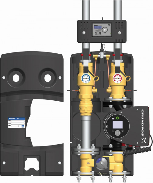 PAW HeatBloC MC42 DN 40 3-Wege H-Mischer MCom 3.4, Motor SR10 GF MAGNA3 40-120F