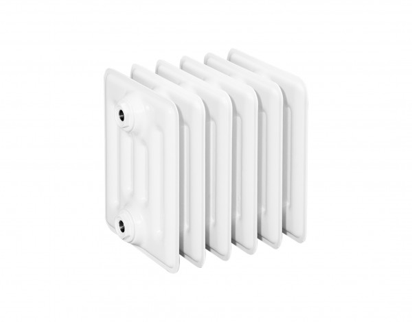 HG-TEC DIN-Stahlradiator RAL 9010 gep. 20 Glieder BH 300 NA 200 BL 1000 BT 250