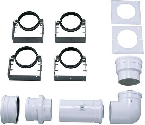 Junkers Bosch Abgaspaket AZB 652/2 Fassade, d= 80/125mm und 100/150mm