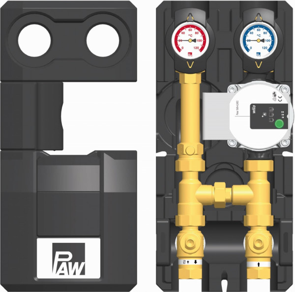 PAW HeatBloC K36 DN 20 RL-Hochhaltg. therm. Ventil 60 Wilo Para SC 15/6-43
