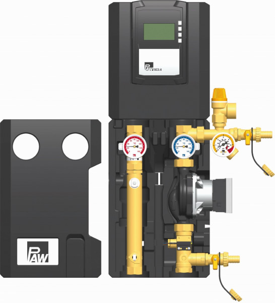 PAW SolarBloC midi Prem 2-Strang, Flow Rotor Reglr SC3.6 Wilo Yos PARA ST 15/13