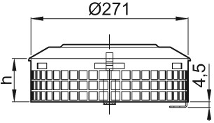 ACO Kiesfangaufsatz ES Höhe 225mm