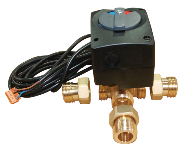 Umschaltmischer R1 bis 30kW kv=10 elektrisch mit Mischer-Motor 230V