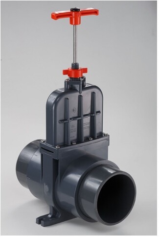Grundfos Absperr Zulaufschieber PVC/Edelstahl, PN 2,5, DN 100, 110mm