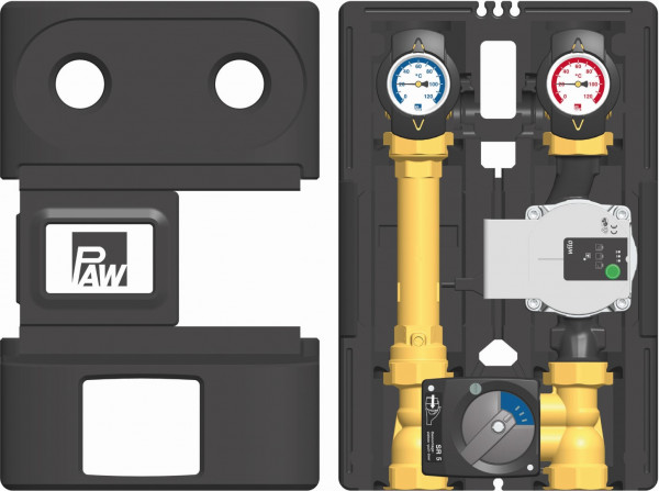 PAW HeatBloC K38 DN 25 4-Wege H-Mischer Motor SR5 Wilo Para SC 25/8-60/O