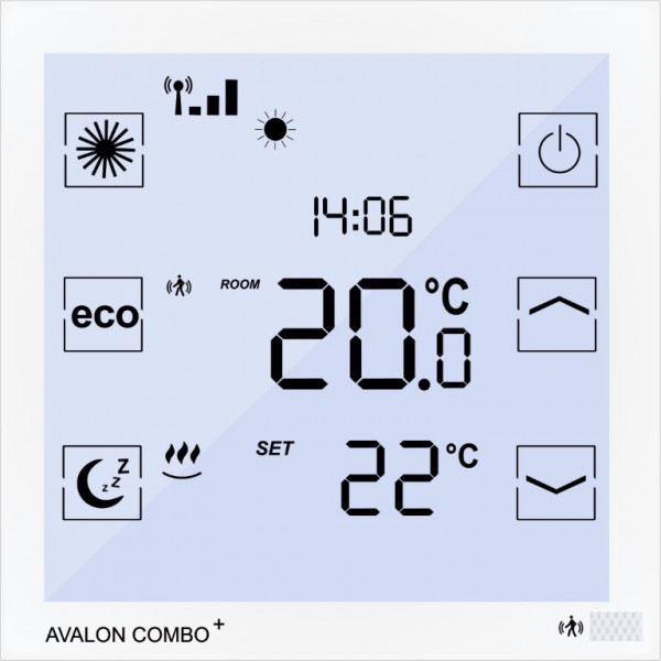 blossom-ic Avalon Combo Funk-Raumthermostat mit hydr. Abgleich