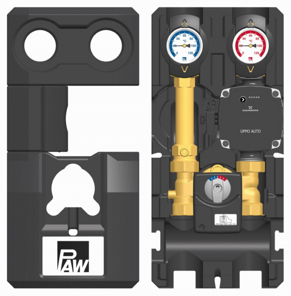 PAW HeatBloC K34 DN 20 3-Wege H-Misch m Bypass Motor SR2 GF UPM3 Auto L 15-70