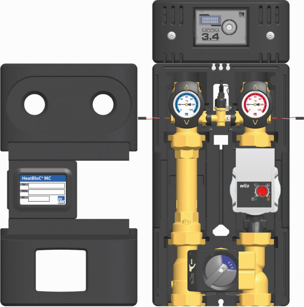 PAW HeatBloC MC44 DN32 3 W BypH-Misch MCom 3.4 Mot.SR5 Yonos PARA-RSTG 30/7.5
