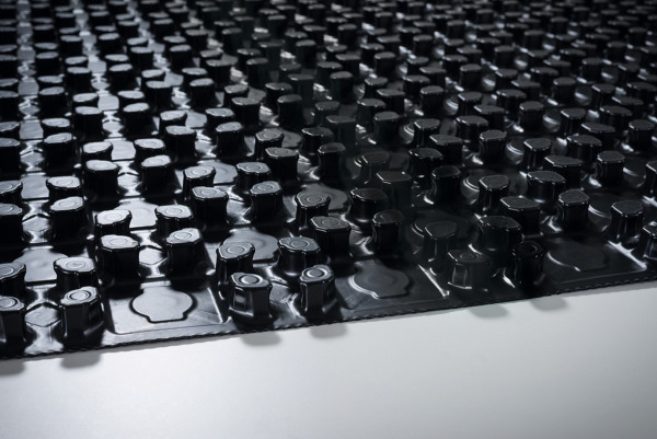 EMPUR top-Nopp Noppenelem. 15-17 ohne Dämmung 1.025x1.025mm (1m²), Gesamthöhe 19mm