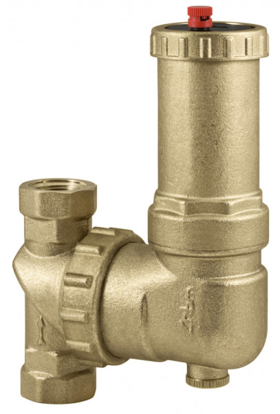 ORBEN Airterm UP 3/4", Ms, schwenkbar Mikroblasen- Luftabscheider