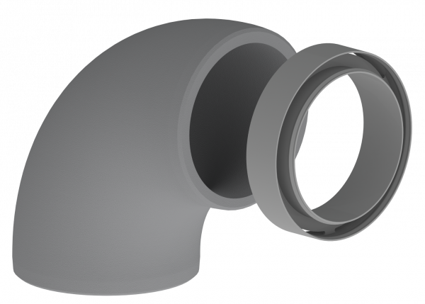 Blauberg BLAUFAST IsoSys RB160/90 Isolierter 90 Grad Bogen