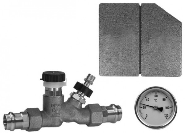 ABA System Zirkulationsventil QUICKTURN RG Sanpress/Profipress DN 15 18mm Set