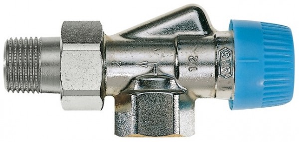 Honeywell Thermostatventilkörper KV PM mattvernickelt axi 3/8 m Kegel Nr. 4