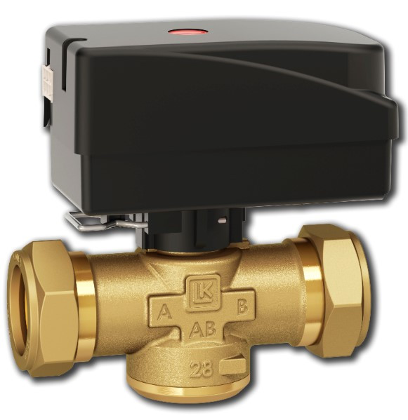 LK Armatur LK 525 2-Wege Zonenventil Set 22mm Kvs 11,0 normally closed