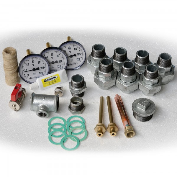 Montageset für ÖKO-Speicher bestehend aus: