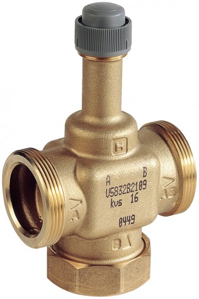 Honeywell Kompakt Druchgangsventil V5832 Rotguss, PN 16 DN 32, kvs Wert 16
