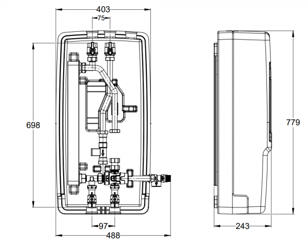 LK Armatur LK 250 Trinkwasserstation 12-28L IG ohne Pumpe