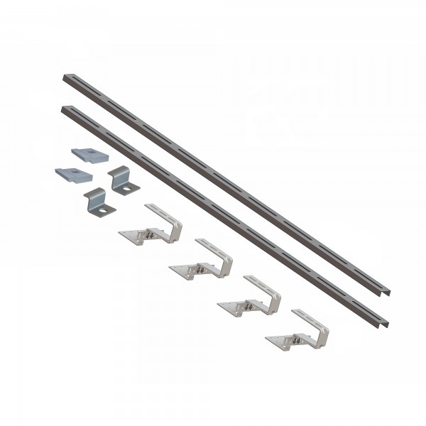 Aufdachmontageset CPC Nero für 1 Kollektor CPC Nero 12 / 18 Ziegel