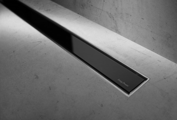 ESS Duschrinne Modulo TAF Glas Schwarz 100 cm