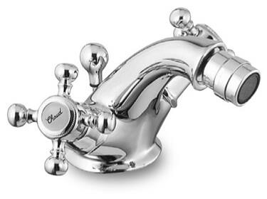 Herzbach Zweigriff Bidet Einlbatt Anais mit Zugstangen Ablgrt weiß gold