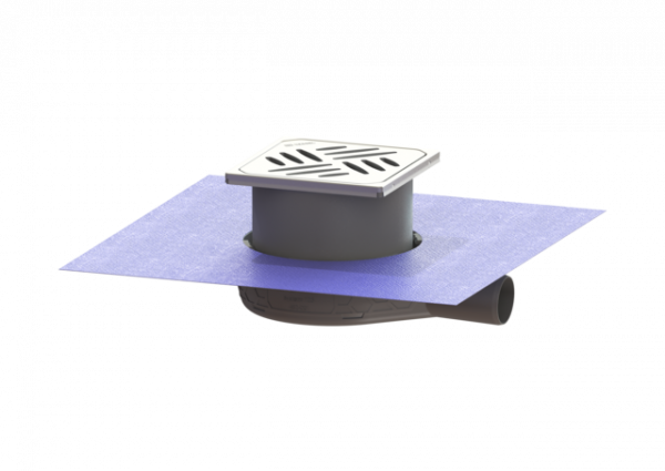 KESSEL Bodenablauf Der Ultraflache 54 DN 40, WaD, Designrost Kessel