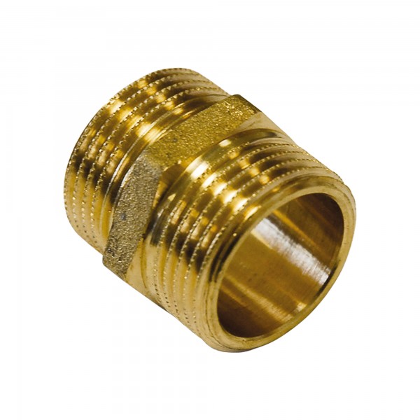 Solarpipe Doppelnippel DN16 flachdichtend
